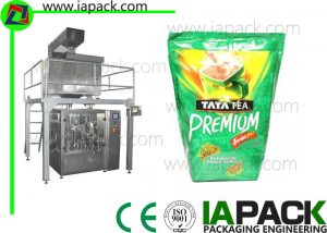 500g Qese Çaji Premade Pouch Paketimi Machine Përfshirë Scale Linear