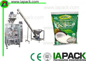 Pluhur automatik i paketimit të makinerive Auger mbushëse për pluhur kokosit