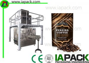 automatike fasule kafe makine paketim qëndrojnë deri qese zinxhir filler sealer